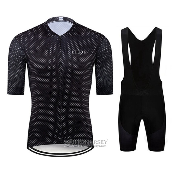2020 Cycling Jersey Le Col Black Short Sleeve And Bib Short